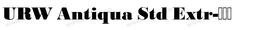 URW Antiqua Std Extr字体转换